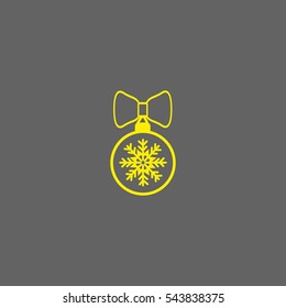 Christmas tree balls, icon