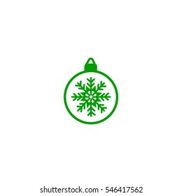 Christmas tree balls, icon