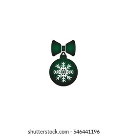 Christmas tree balls, icon