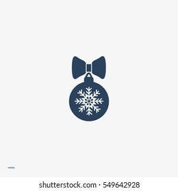 Christmas tree balls, icon