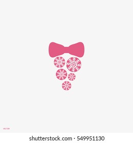 Christmas tree balls, icon