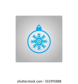 Christmas tree balls, icon