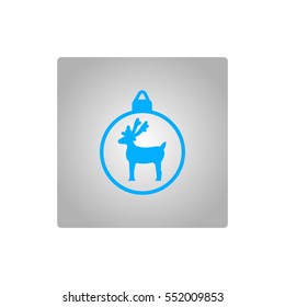 Christmas tree balls, icon
