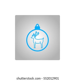 Christmas tree balls, icon