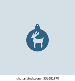 Christmas tree balls, icon