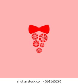Christmas tree balls, icon