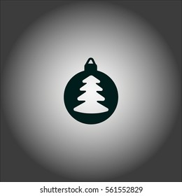 Christmas tree balls, icon