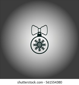 Christmas tree balls, icon
