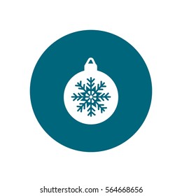 Christmas tree balls, icon