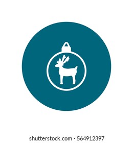 Christmas tree balls, icon