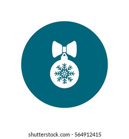 Christmas tree balls, icon