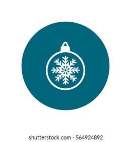 Christmas tree balls, icon