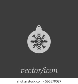 Christmas tree balls, icon