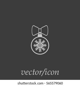 Christmas tree balls, icon