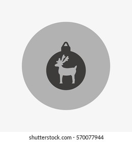Christmas tree balls, icon