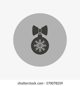 Christmas tree balls, icon