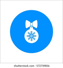 Christmas tree balls, icon