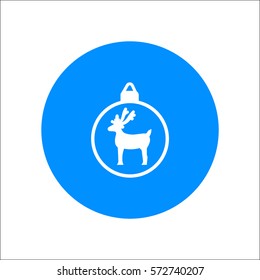 Christmas tree balls, icon