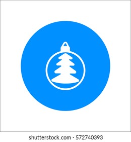Christmas tree balls, icon