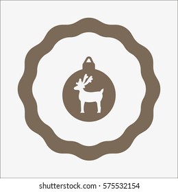 Christmas tree balls, icon