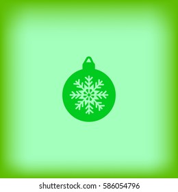 Christmas tree balls, icon