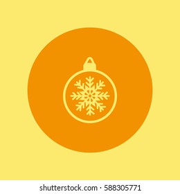 Christmas tree balls, icon