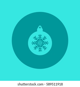 Christmas tree balls, icon