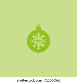 Christmas tree balls, icon
