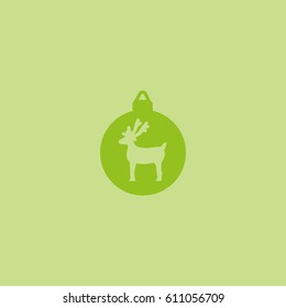 Christmas tree balls, icon