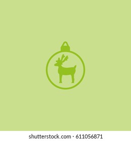 Christmas tree balls, icon