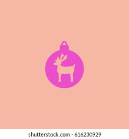 Christmas tree balls, icon