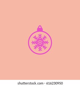 Christmas tree balls, icon