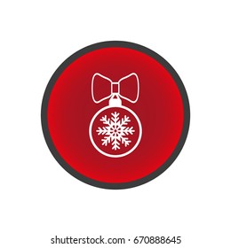 Christmas tree balls, icon