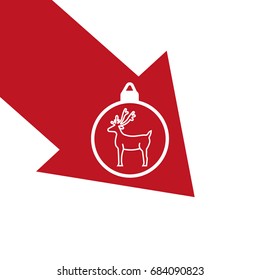 Christmas tree balls, icon