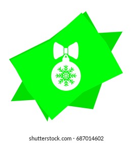 Christmas tree balls, icon