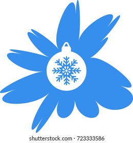Christmas tree balls, icon