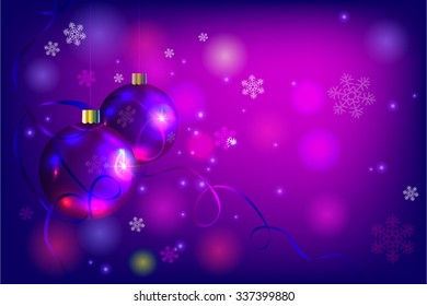 Christmas tree balls Christmas and New Year.