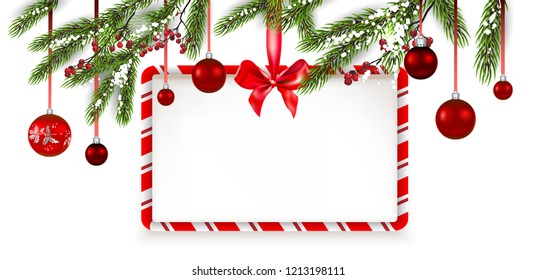 Christmas tree banner