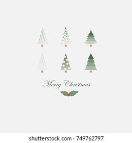 Christmas tree banner background
