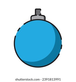 Christmas tree bauble icon vector template illustration logo design