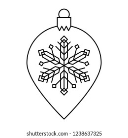 Christmas Tree Bauble. Vector Illustration.