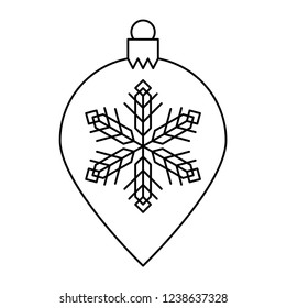 Christmas Tree Bauble. Vector Illustration.