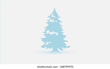 christmas tree in a beautiful, light colors