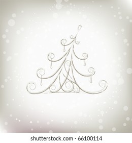 Christmas tree beautiful for your design