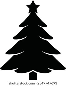 Árbol de Navidad blanco y negro