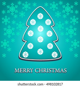 Christmas tree blue