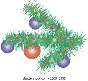 Christmas tree branch