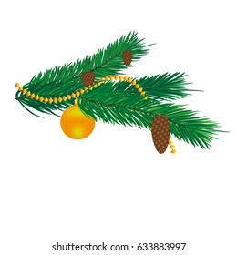 Christmas tree branch