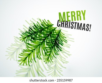 Christmas tree branch toy, New Year Concept, Greeting card or Invitation Template