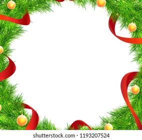 Christmas Tree Frame Toys Stock Vector (Royalty Free) 1488909926 ...